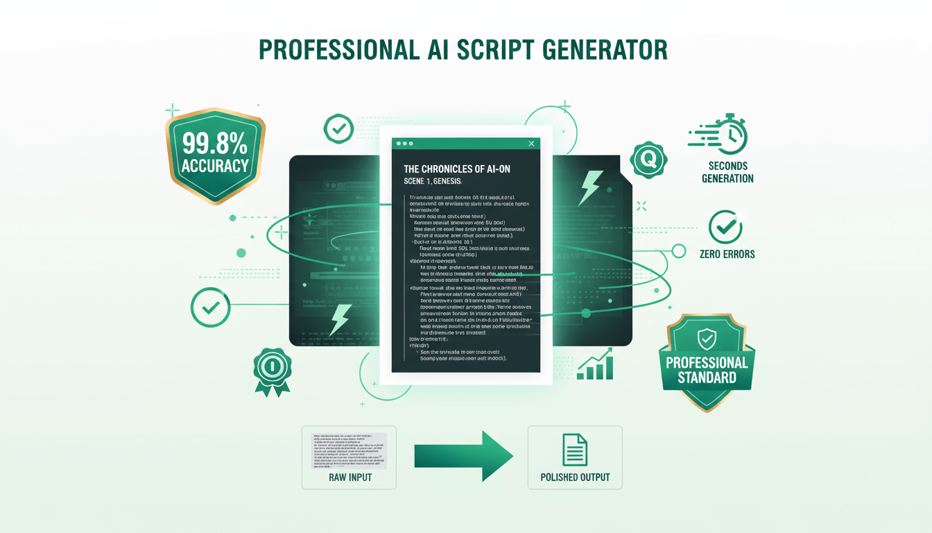 Professional AI Script Generator Quality